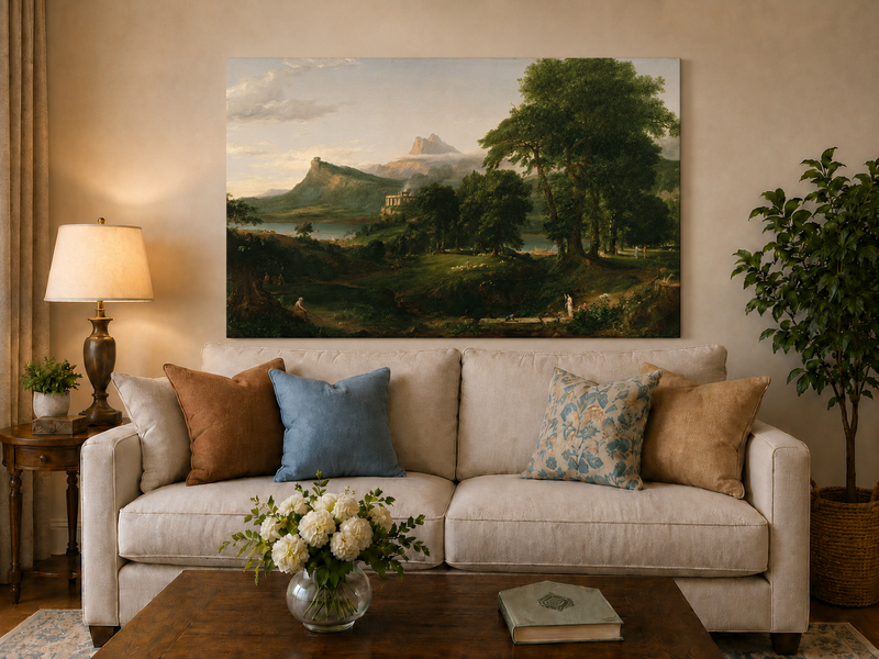 Landscape Oil Painting - Classical Landscape Mountains