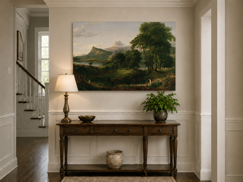 Landscape Oil Painting - Classical Landscape Mountains