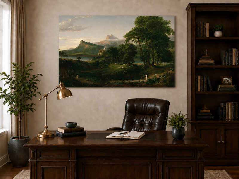 Landscape Oil Painting - Classical Landscape Mountains