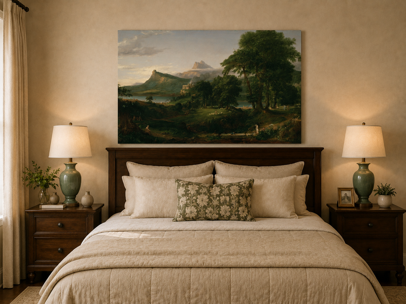 Landscape Oil Painting - Classical Landscape Mountains