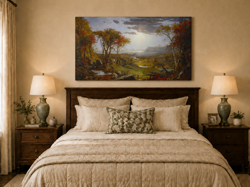 Landscape Oil Painting - Lush Forest Landscape