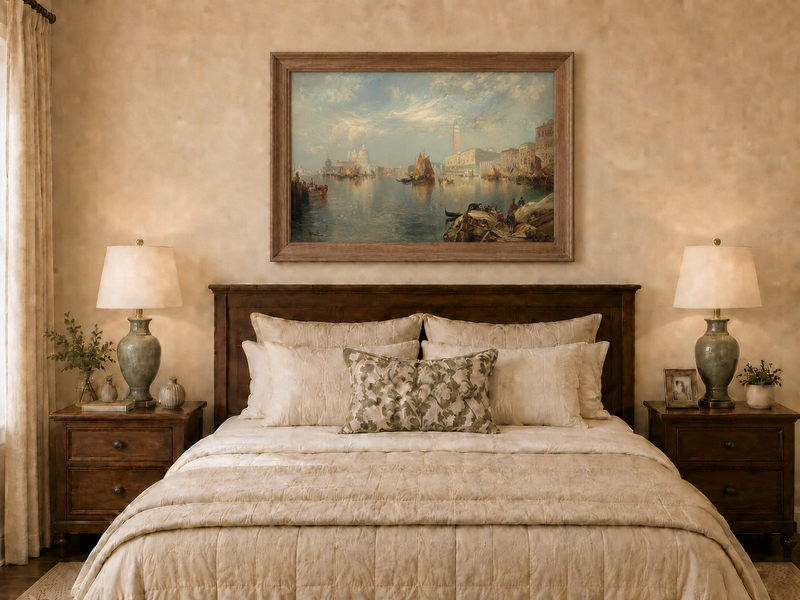 Landscape Oil Painting - Hand-Painted Venice Grand Canal View