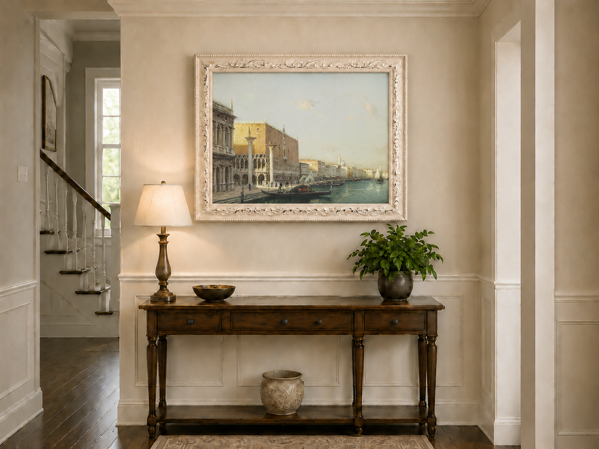 Landscape Oil Painting - Hand-Painted Venice Doge's Palace