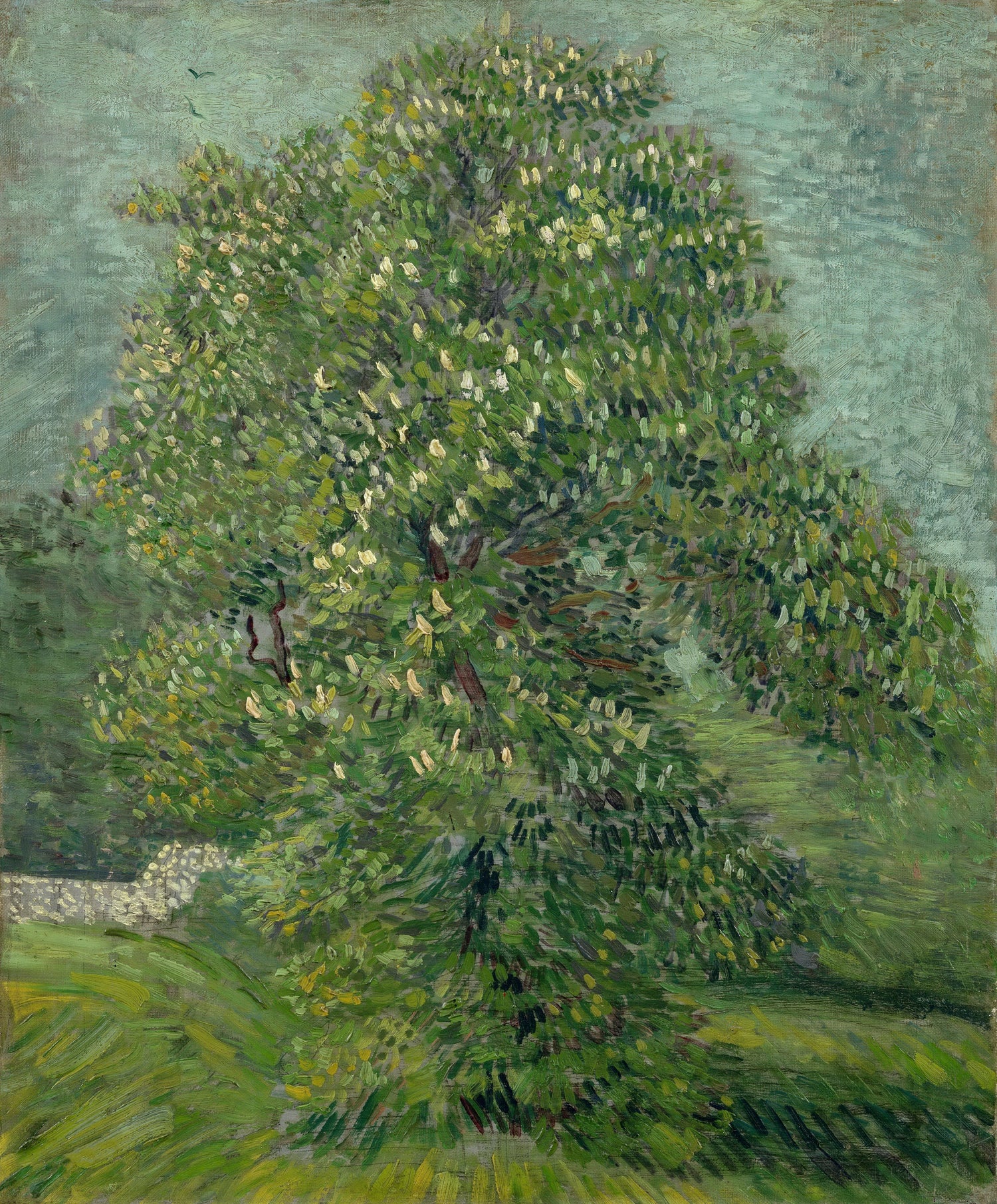 Chestnut Tree in Blossom - Oil Painting Haven