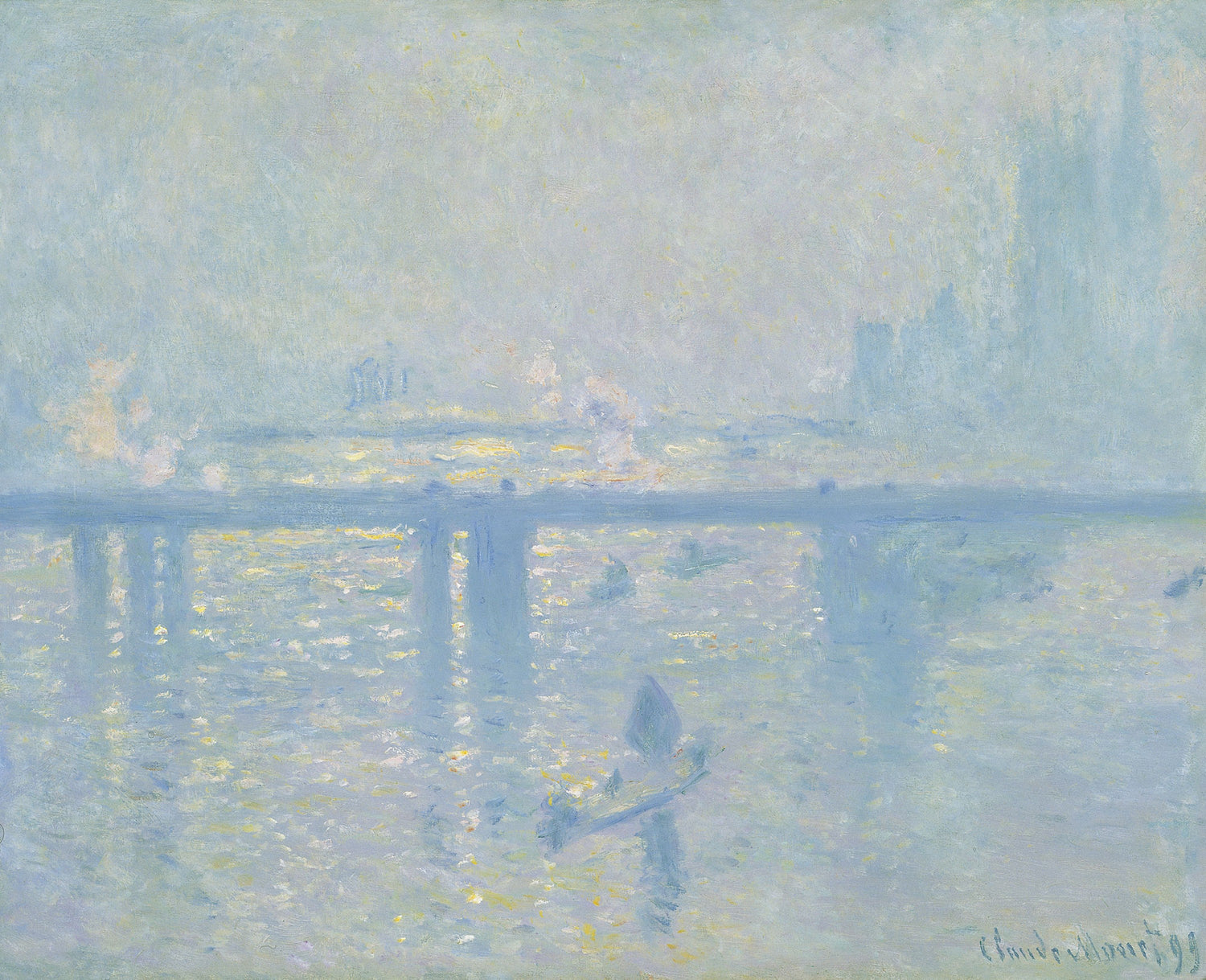 Charing Cross Bridge (1899) - Oil Painting Haven