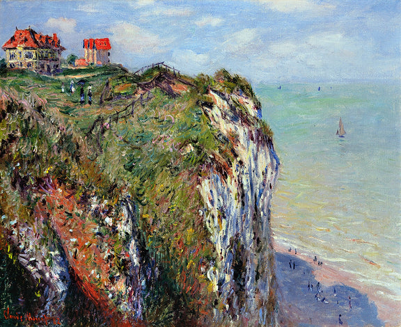 Cliff at Dieppe (1882) - Oil Painting Haven Oil Painting Haven