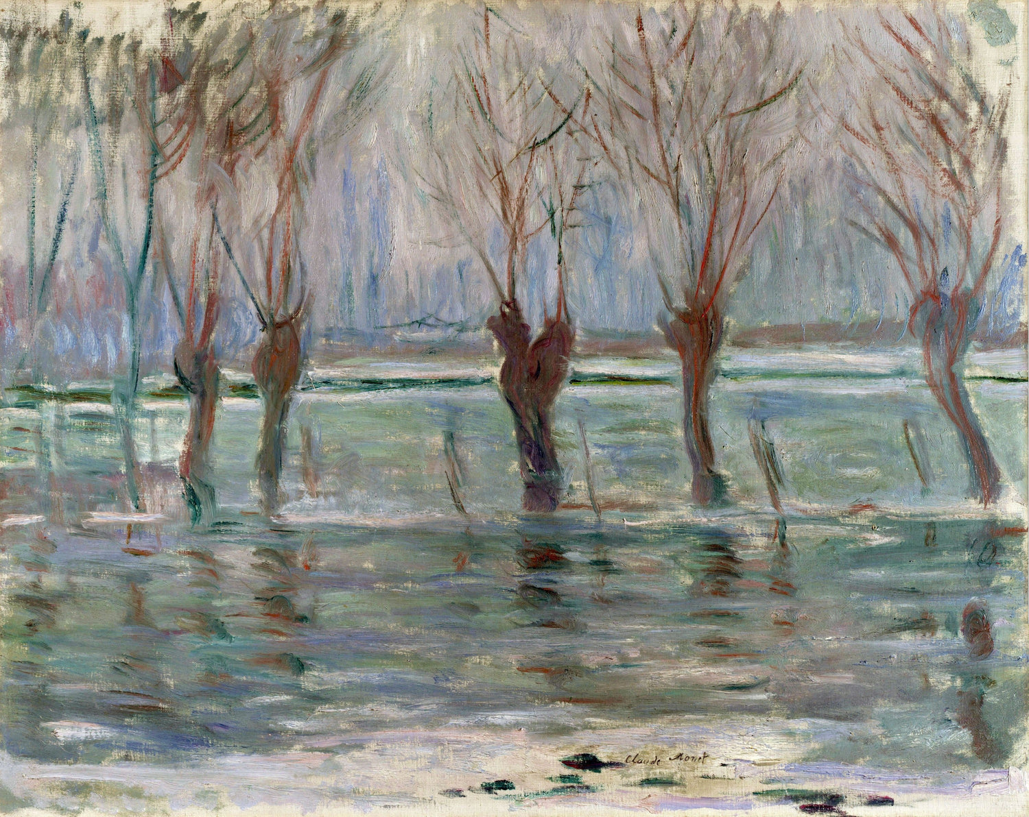 Flood Waters (1896)(1) - Oil Painting Haven