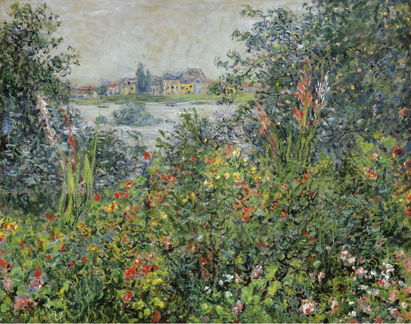 Claude Monet - Flowers at Vetheuil, 1880 - Oil Painting Haven Oil Painting Haven