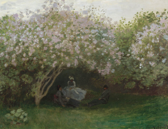 Lilacs, Grey Weather (1872) - Oil Painting Haven Oil Painting Haven