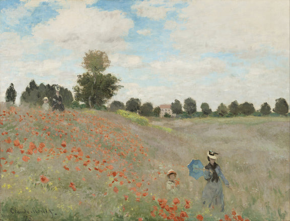 Claude_Monet_-_Poppy_Field - Oil Painting Haven Oil Painting Haven