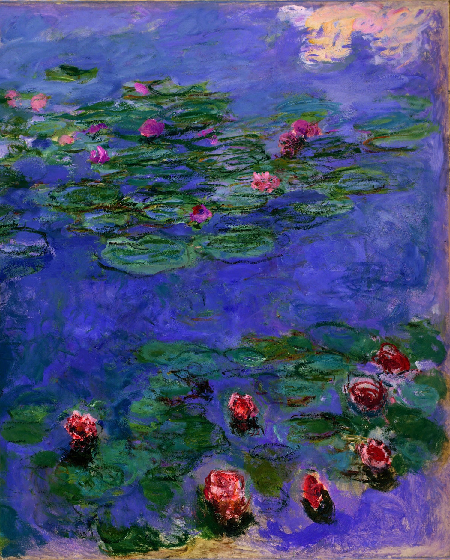 Red Water-Lilies (1908) - Oil Painting Haven