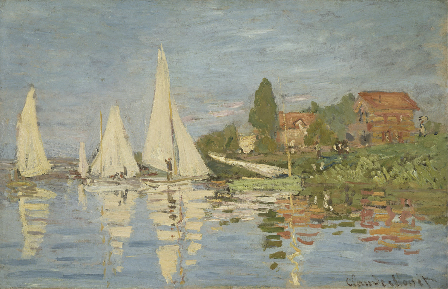 Claude_Monet_-_Regattas_at_Argenteuil - Oil Painting Haven