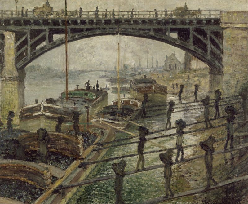 Claude_Monet_-_The_Coalmen - Oil Painting Haven Oil Painting Haven