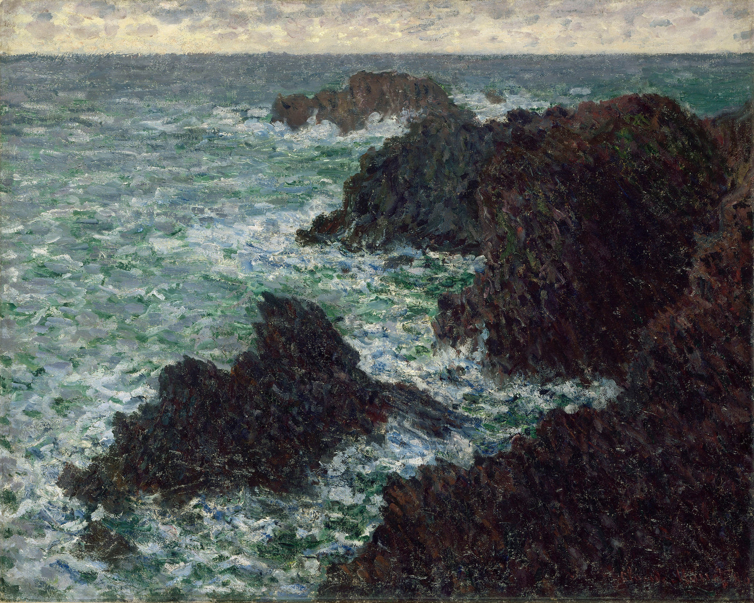 The Côte sauvage (1886) - Oil Painting Haven