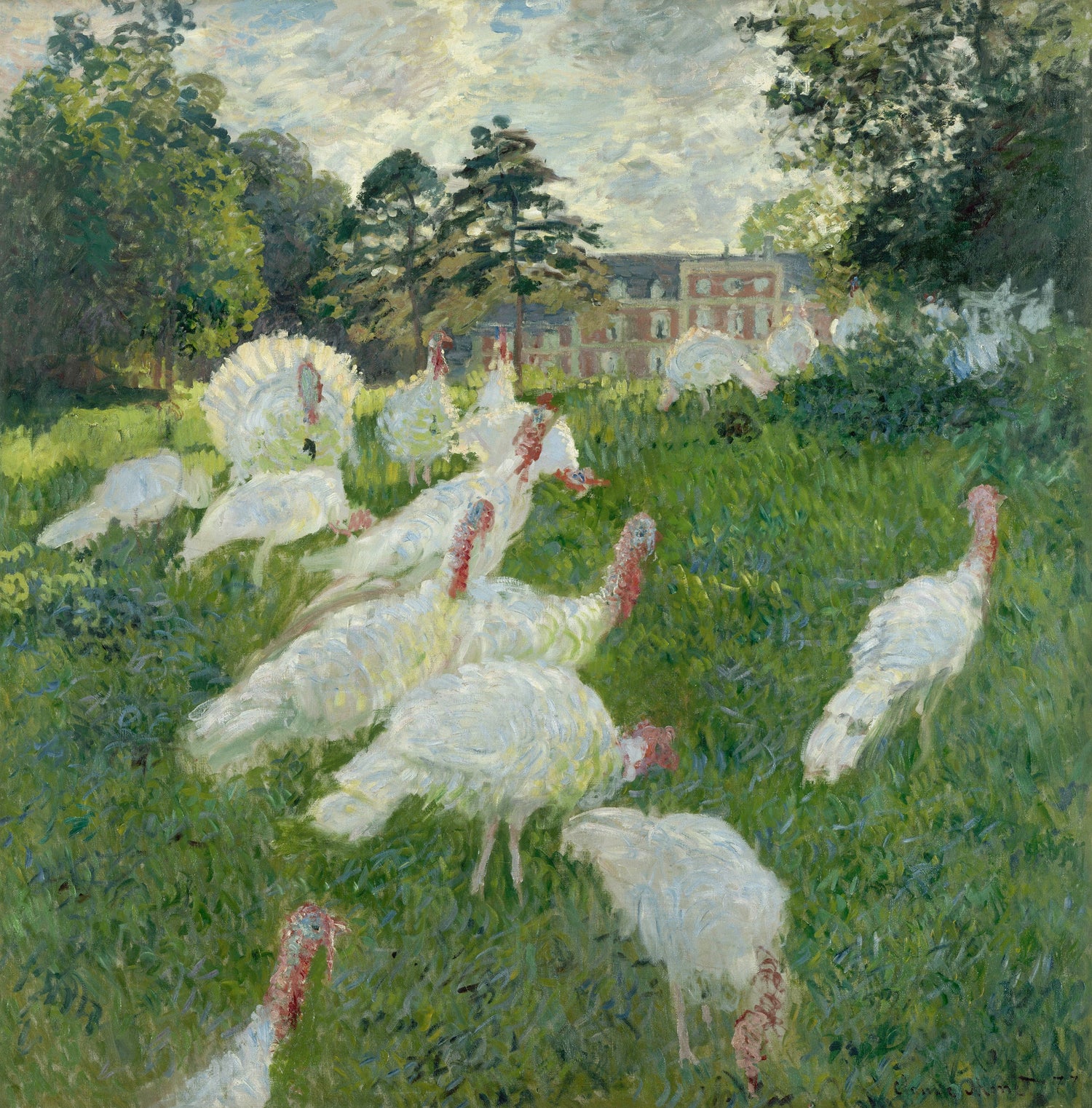 Turkeys (1876) - Oil Painting Haven