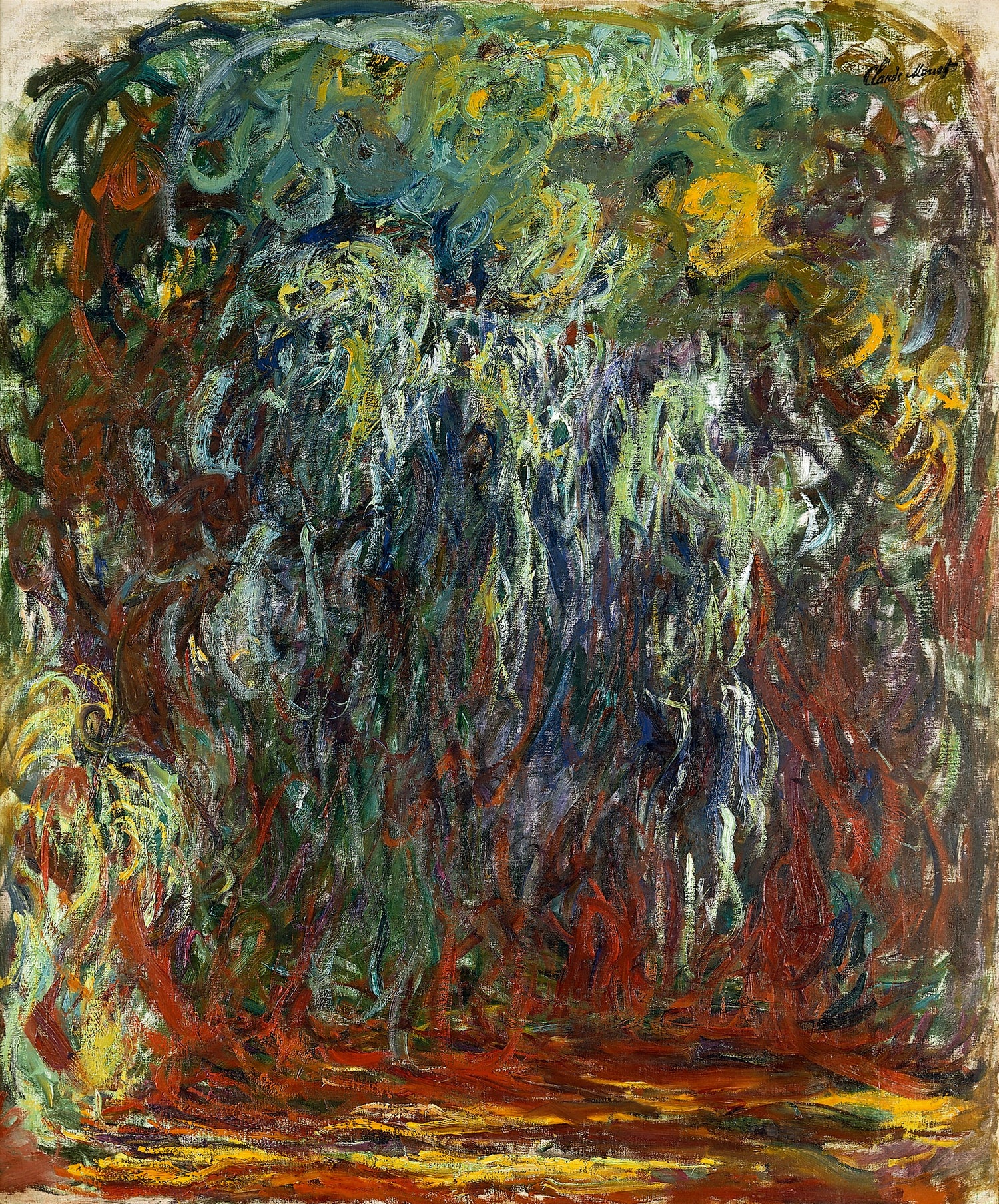 Weeping Willow, Giverny (1920-1922) - Oil Painting Haven