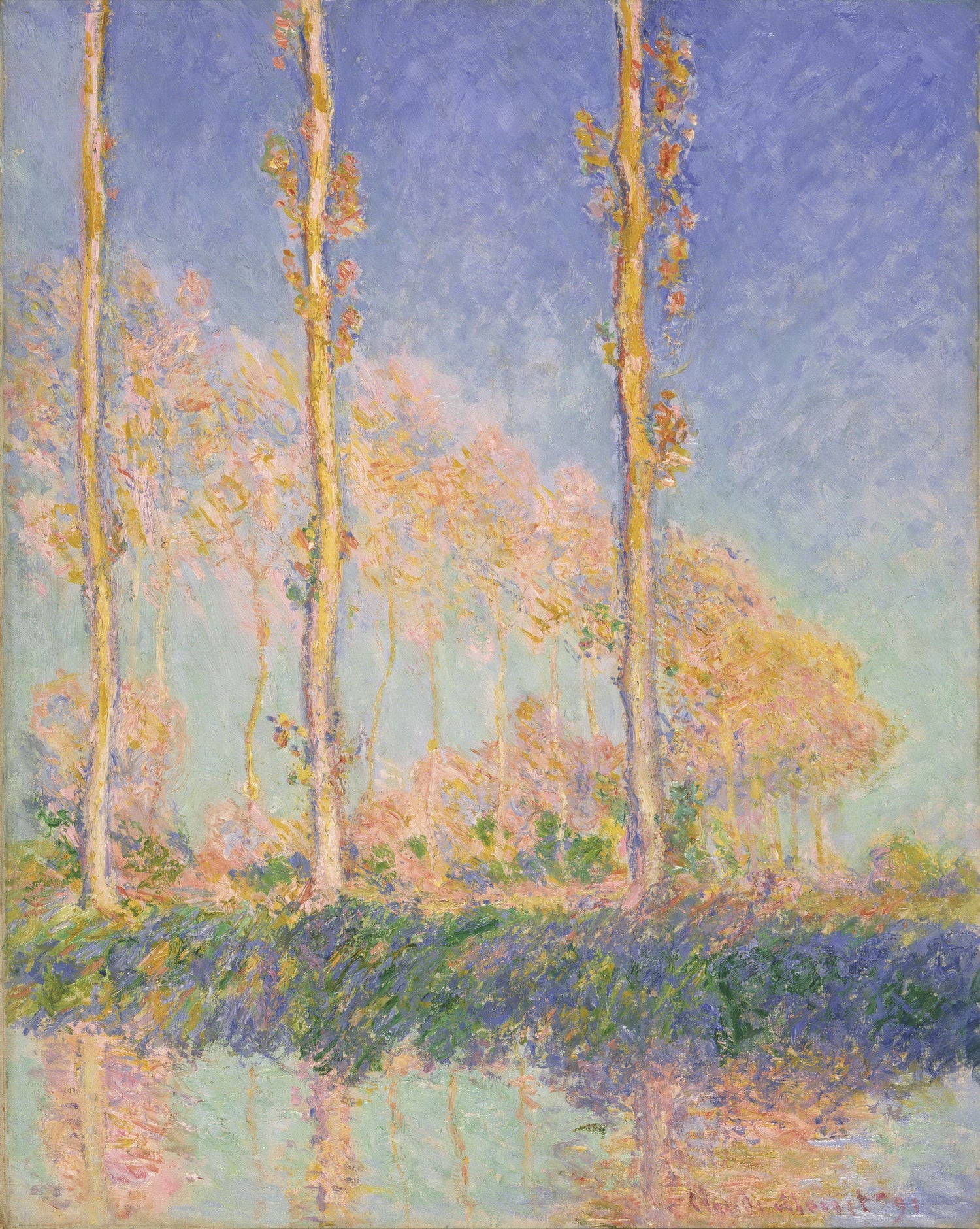 Claude Monet, French, 1840-1926 -- Poplars - Oil Painting Haven