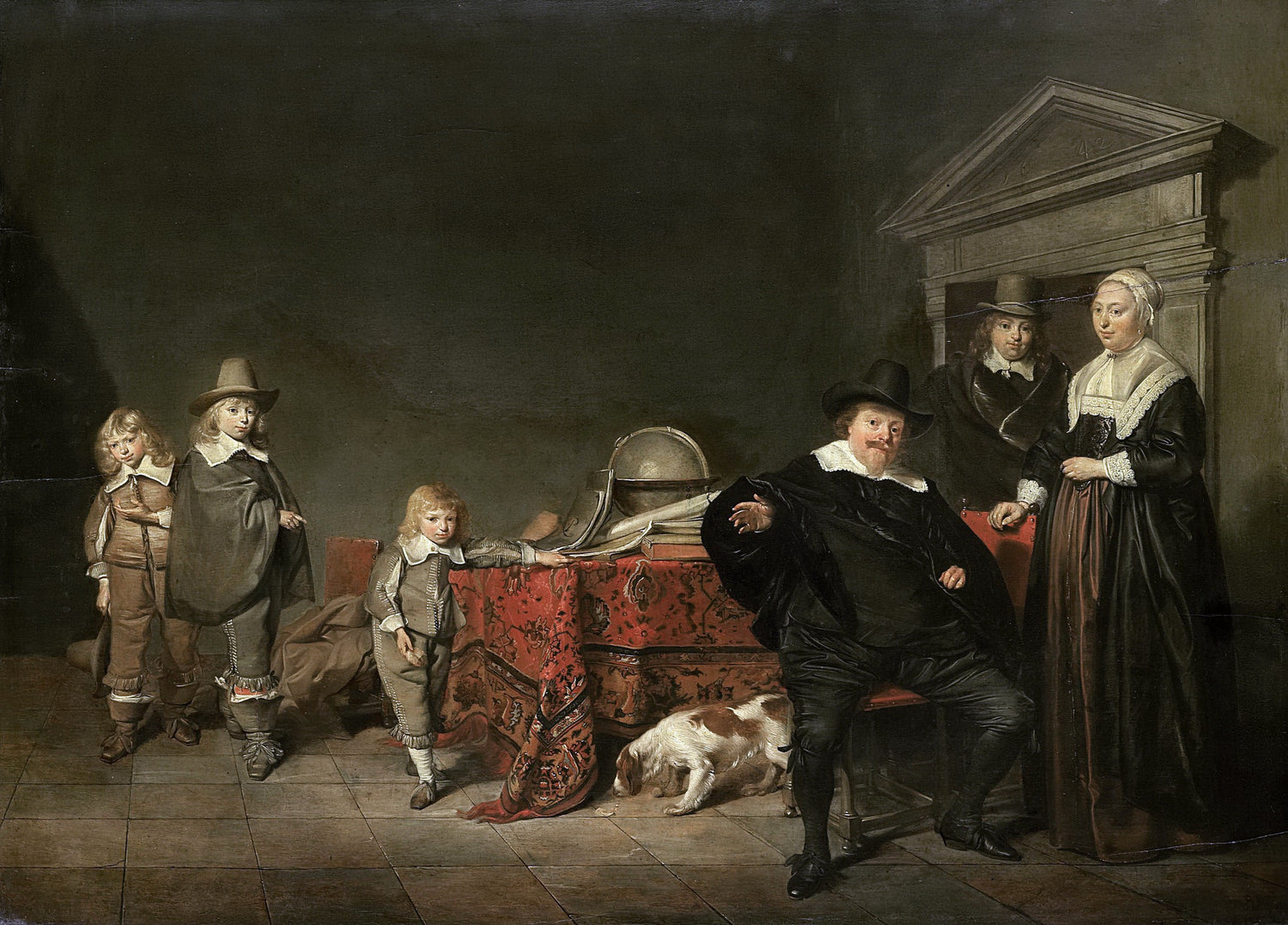 Codde, Pieter -- Familiegroep, 1642.jpeg - Oil Painting Haven