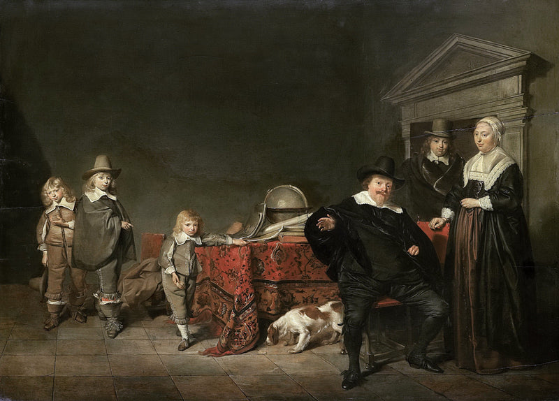 Codde, Pieter -- Familiegroep, 1642.jpeg - Oil Painting Haven Oil Painting Haven