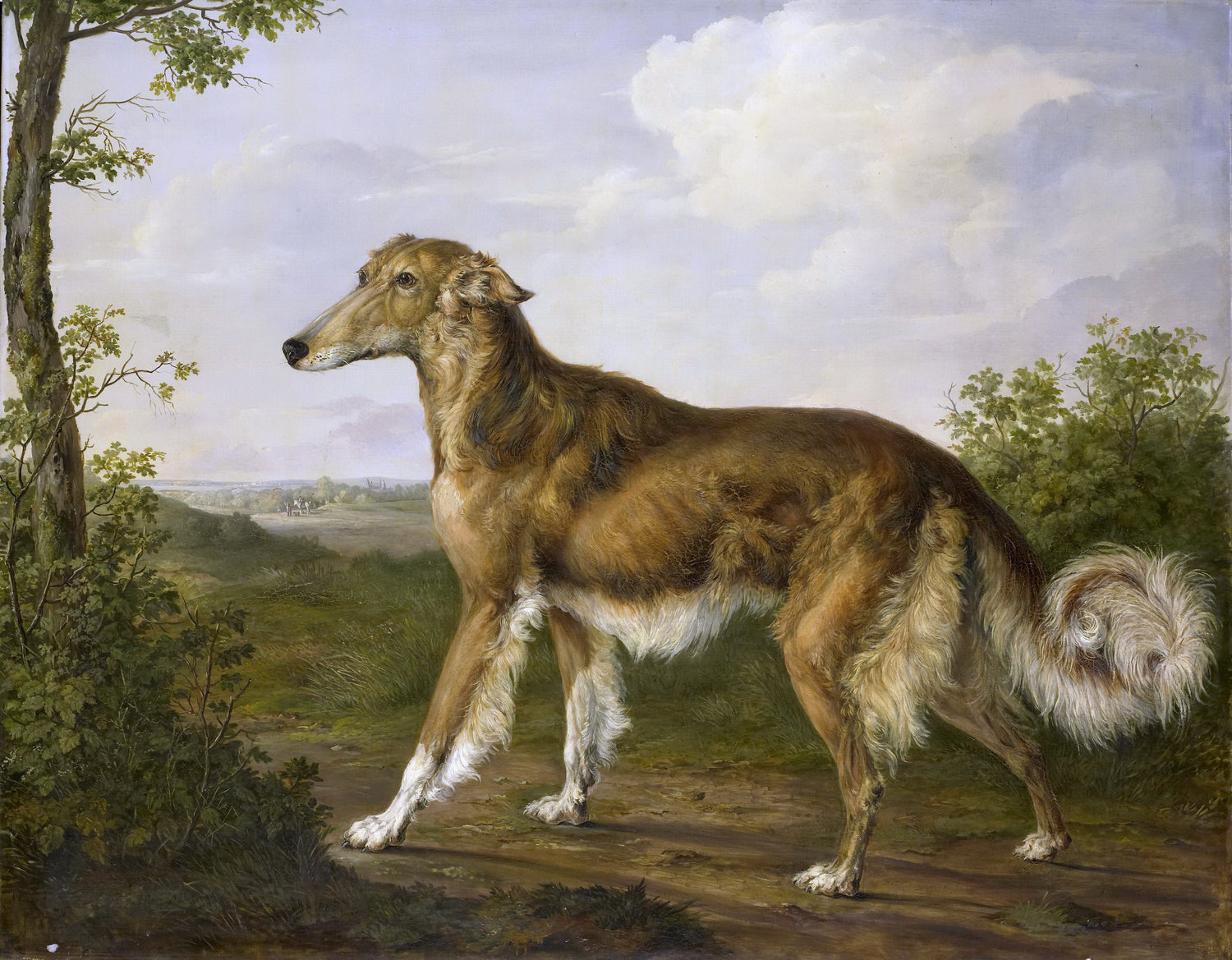 Dasveldt, Jan -- Siberische windhond, 1825 - Oil Painting Haven