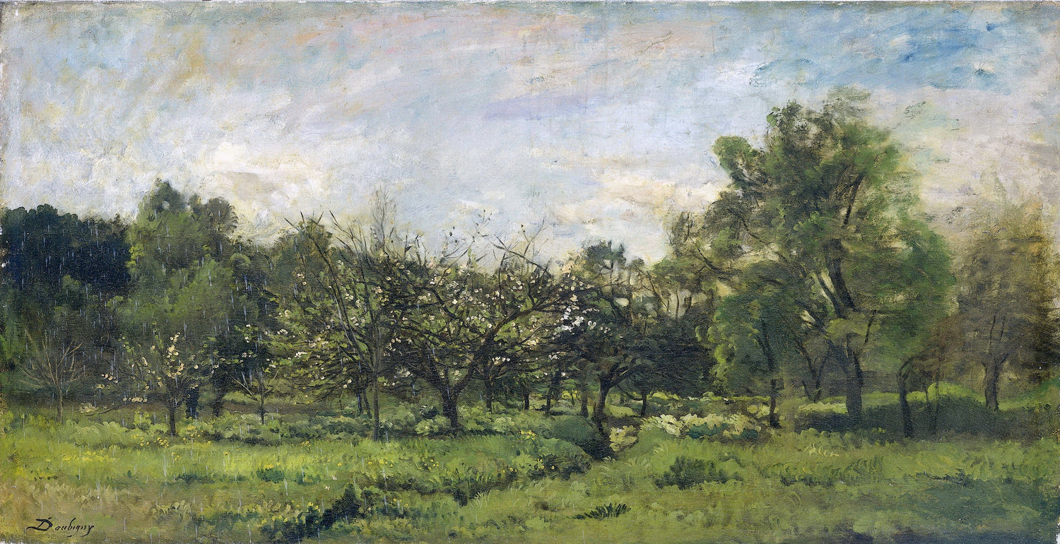 Daubigny, Charles François -- Boomgaard, 1865-1869.jpeg - Oil Painting Haven