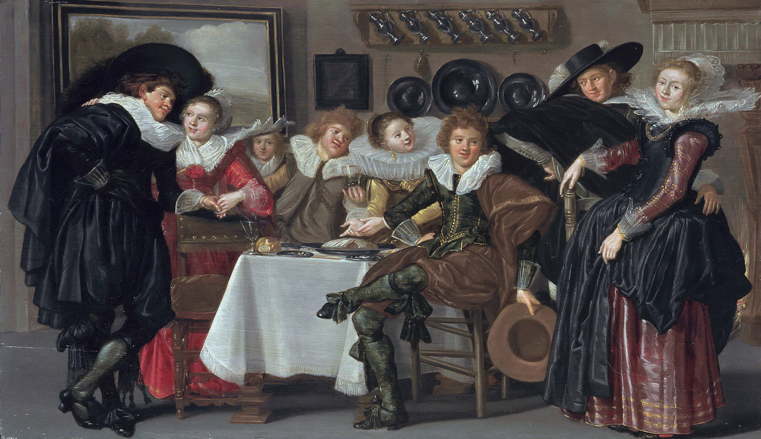 Dirck Hals - Merry Company - Oil Painting Haven