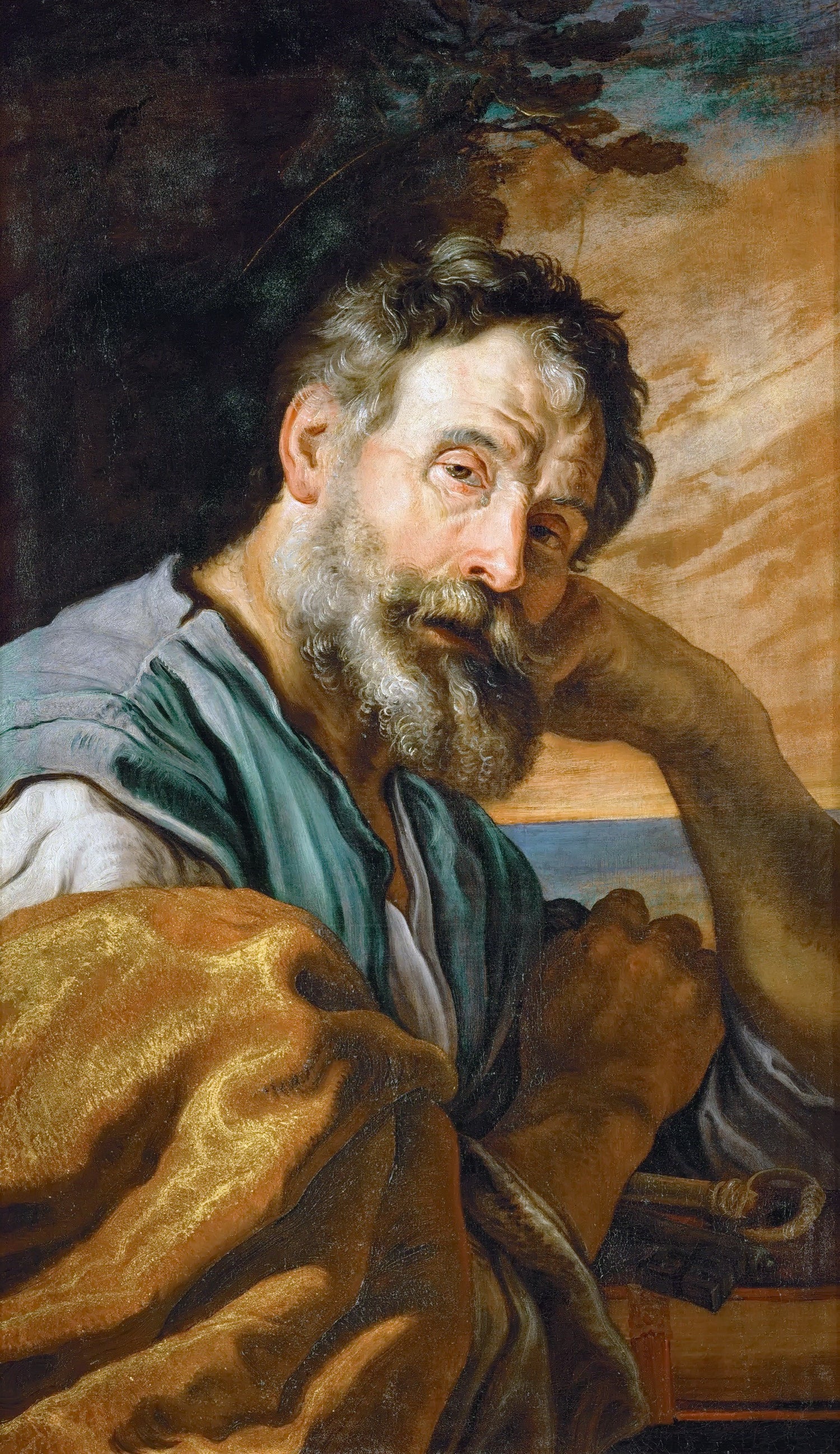 Domenico Fetti -- Saint Peter Repenting - Oil Painting Haven