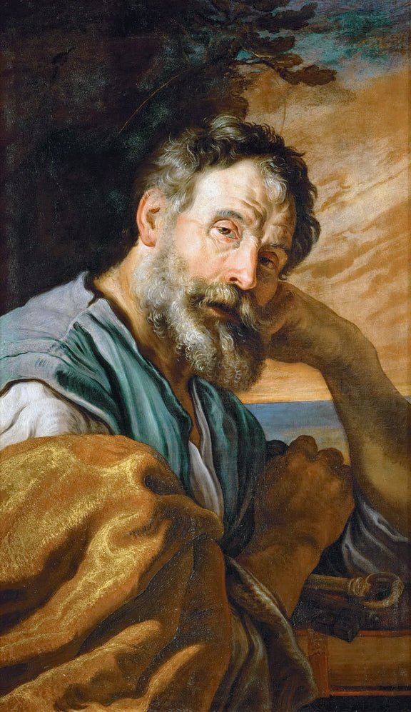 Domenico Fetti -- Saint Peter Repenting - Oil Painting Haven Oil Painting Haven