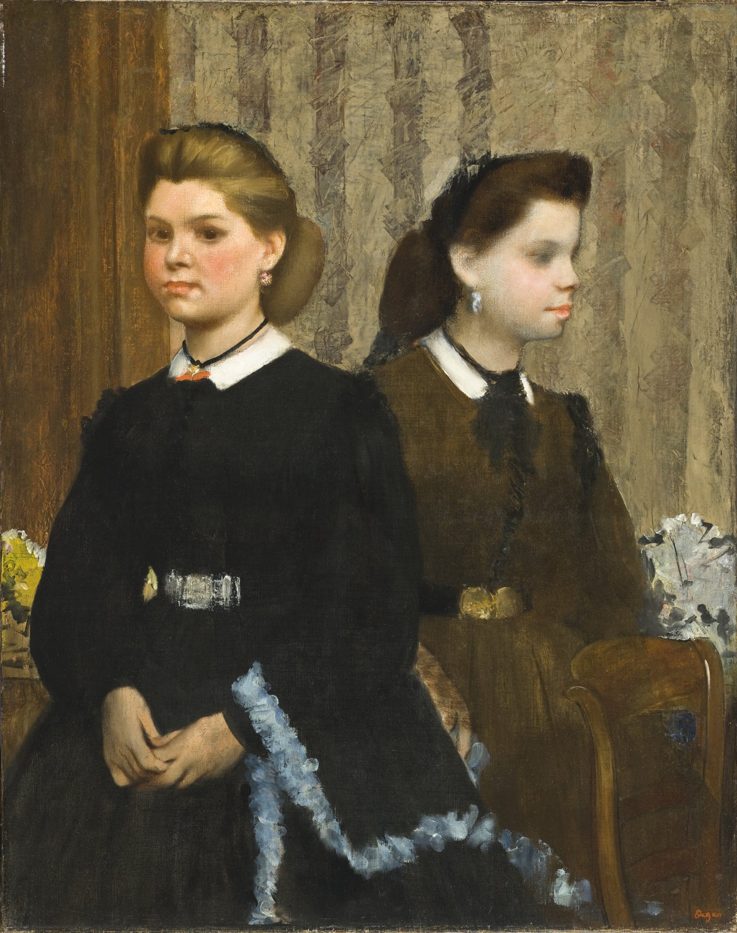 Edgar Degas - The Bellelli Sisters - Oil Painting Haven