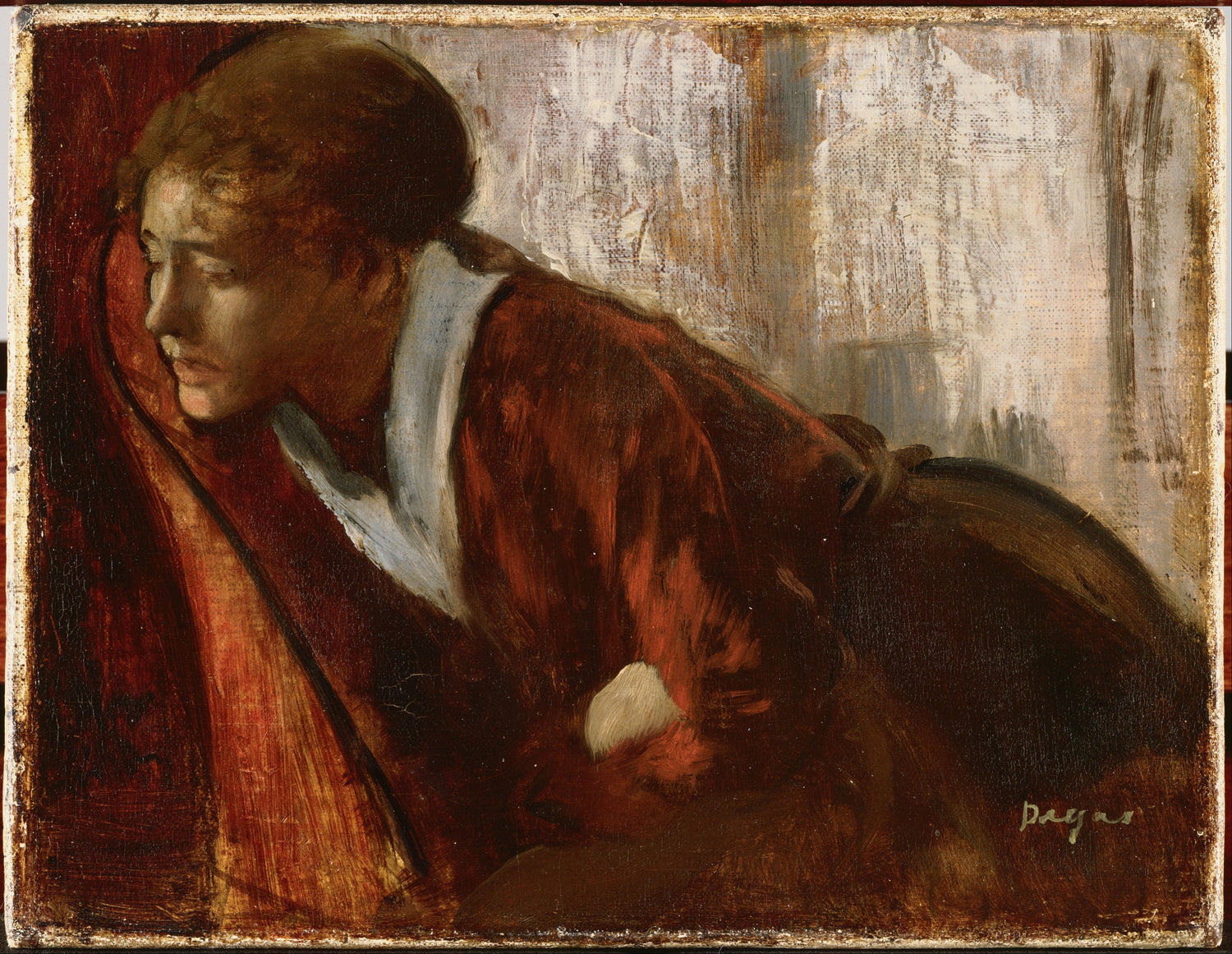 Edgar Degas (1834–1917)-Melancholy - Oil Painting Haven