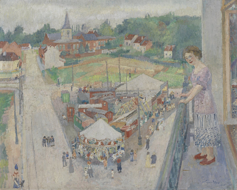 Edgard Tytgat - Fair in Watermaal - Oil Painting Haven Oil Painting Haven