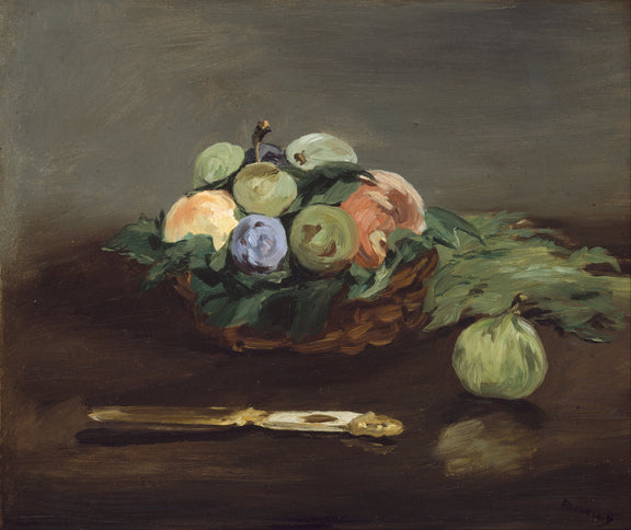 Edouard_Manet_-_Basket_of_Fruit。 - Oil Painting Haven Oil Painting Haven