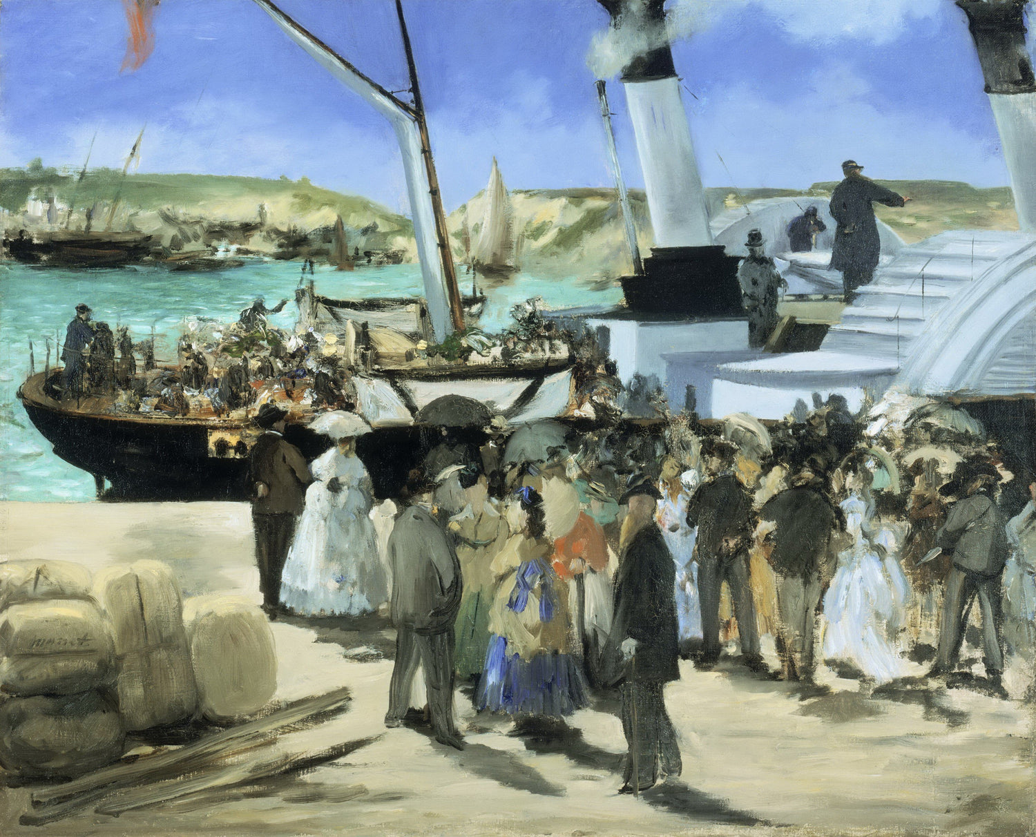 Édouard Manet - The Folkestone Boat, Boulogne - Oil Painting Haven