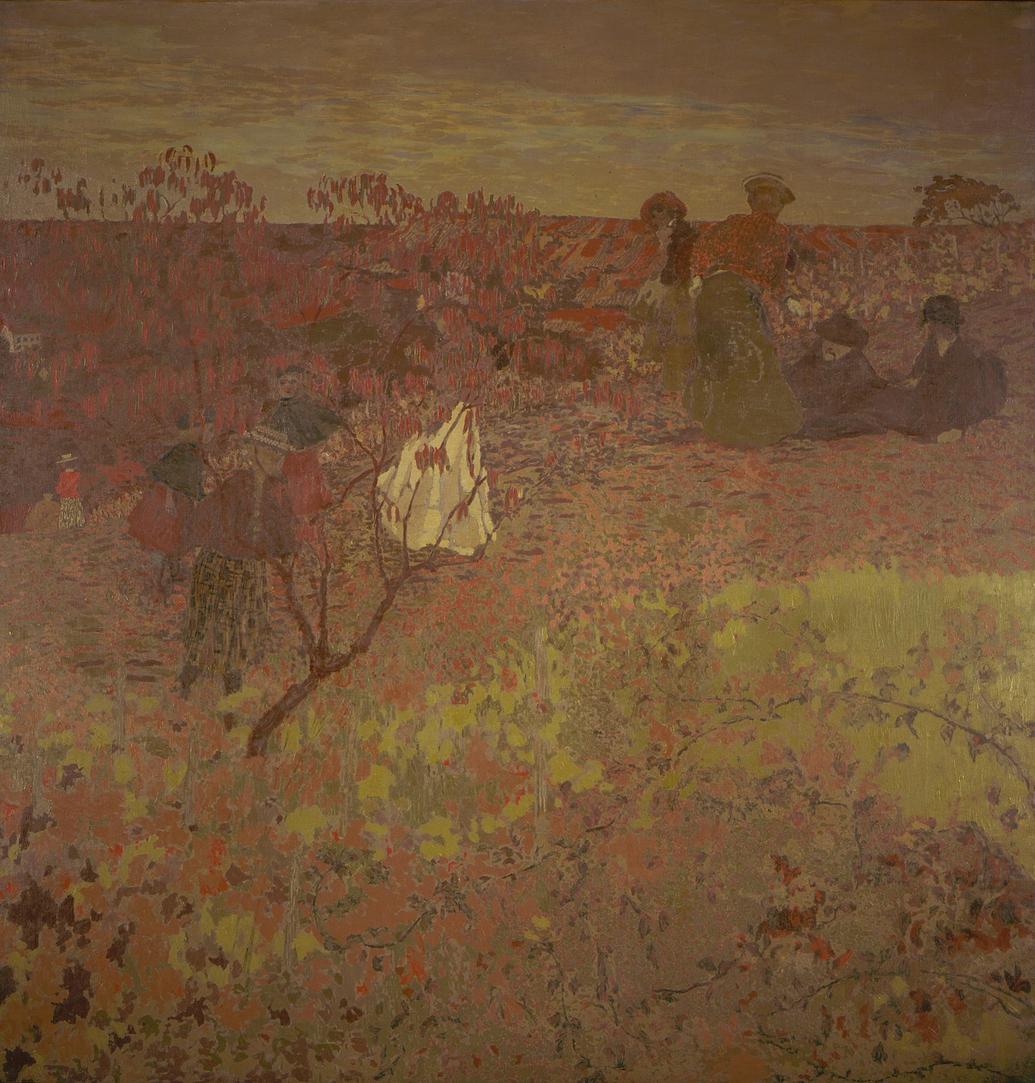 Edouard Vuillard - Walking in the Vineyard - Oil Painting Haven