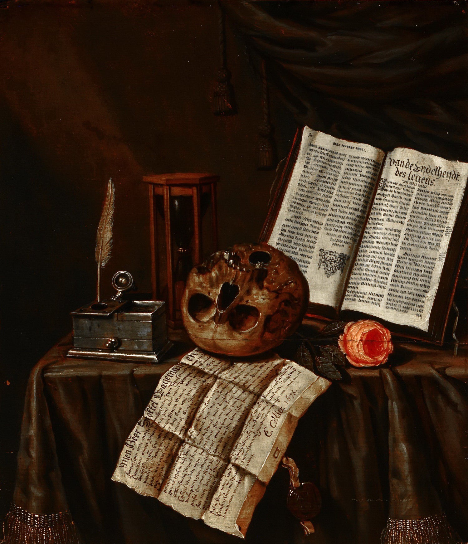 Edwaert Collier - Vanitas Still Life - Oil Painting Haven