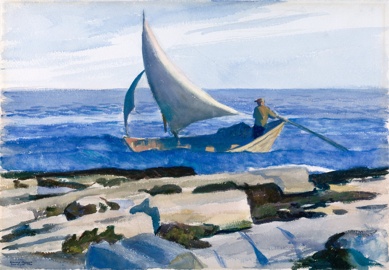 Edward Hopper - The Dory, 1929 - Oil Painting Haven