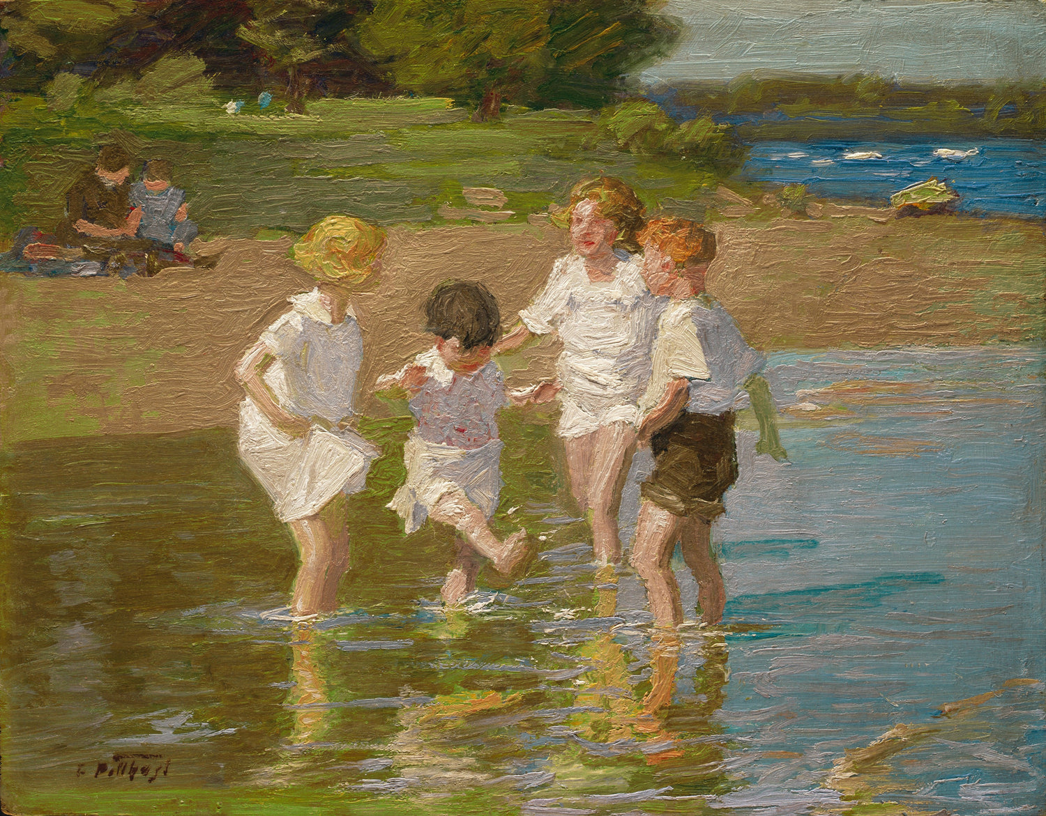 Edward Potthast - Summer Joys, 1914 - Oil Painting Haven