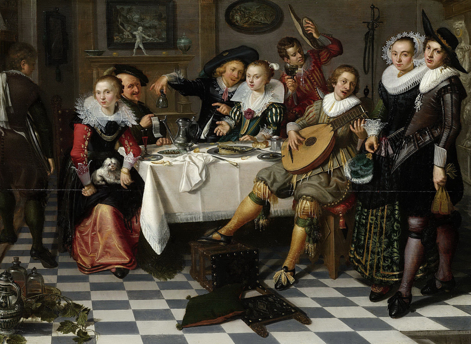 Elias, Isaac -- Feestvierend gezelschap, 1629.jpeg - Oil Painting Haven