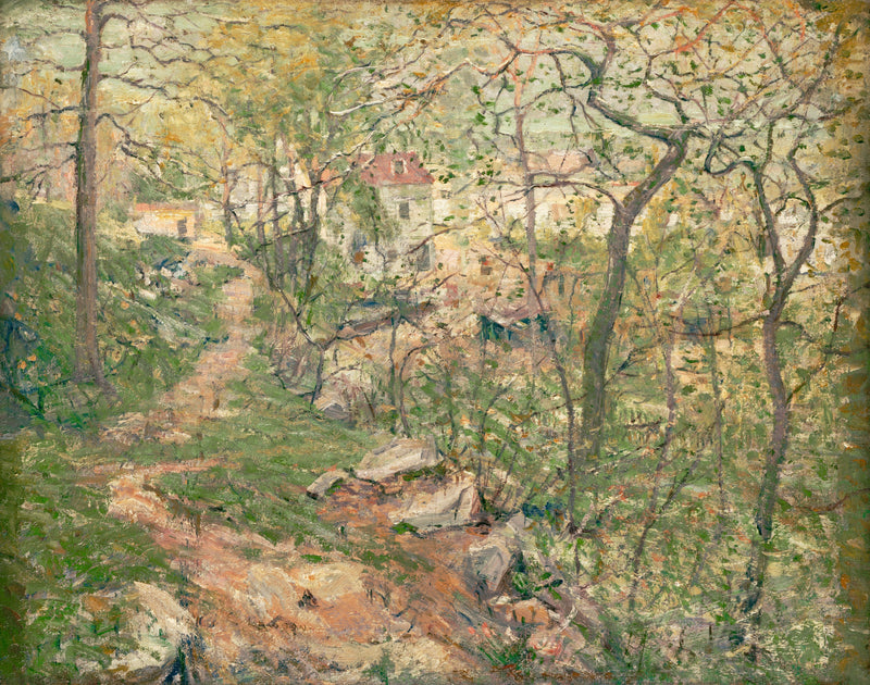 Ernest Lawson - Woodland Scene, ca. 1891-1892 - Oil Painting Haven Oil Painting Haven