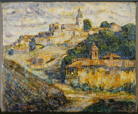 Ernest Lawson (1873–1939)-Twilight in Spain - Oil Painting Haven Oil Painting Haven