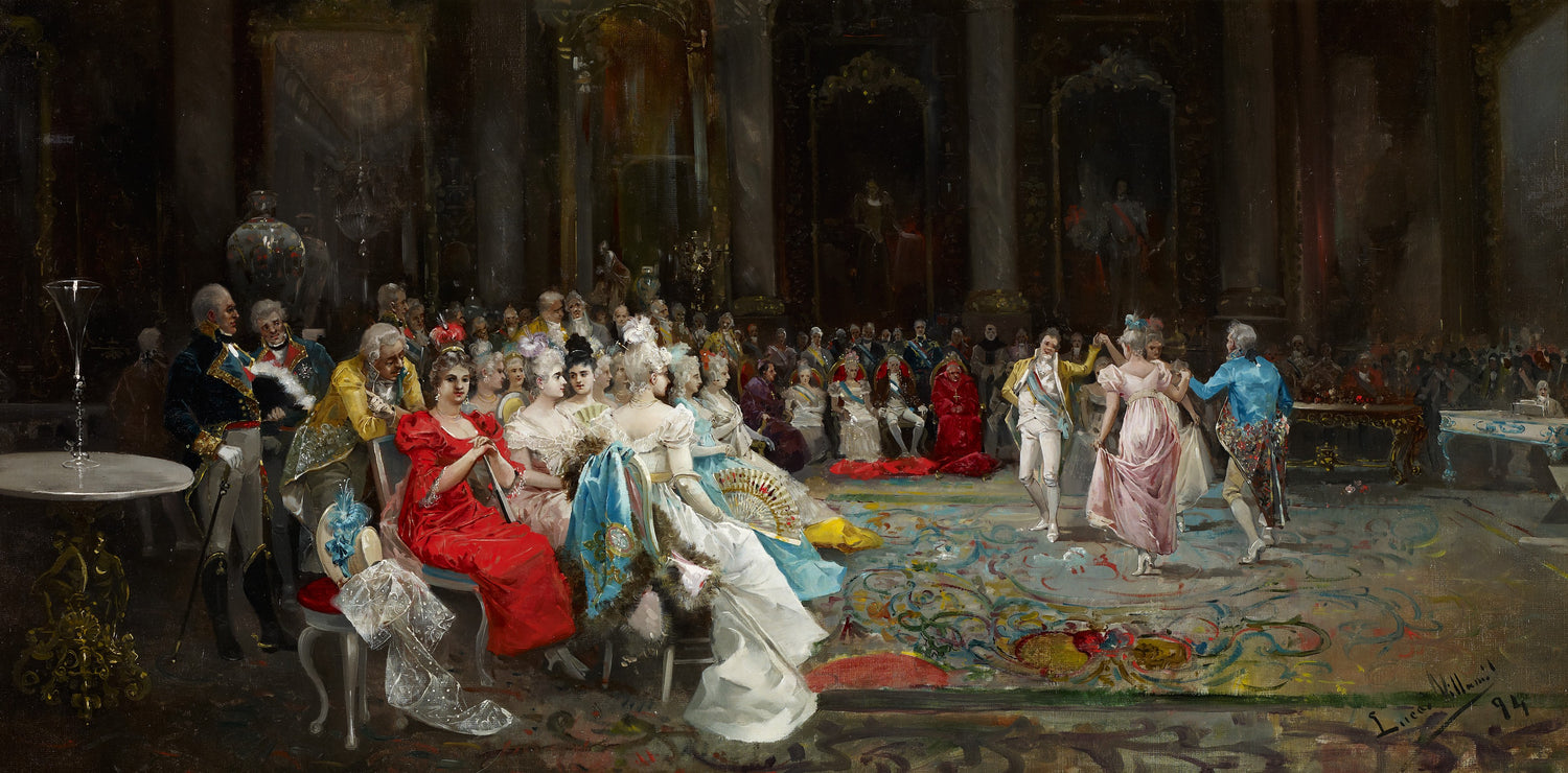 Eugenio_Lucas_Villaamil_Dance_at_the_Palace - Oil Painting Haven