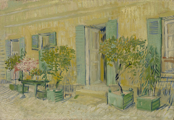 Exterior of a Restaurant at Asnieres - Oil Painting Haven Oil Painting Haven