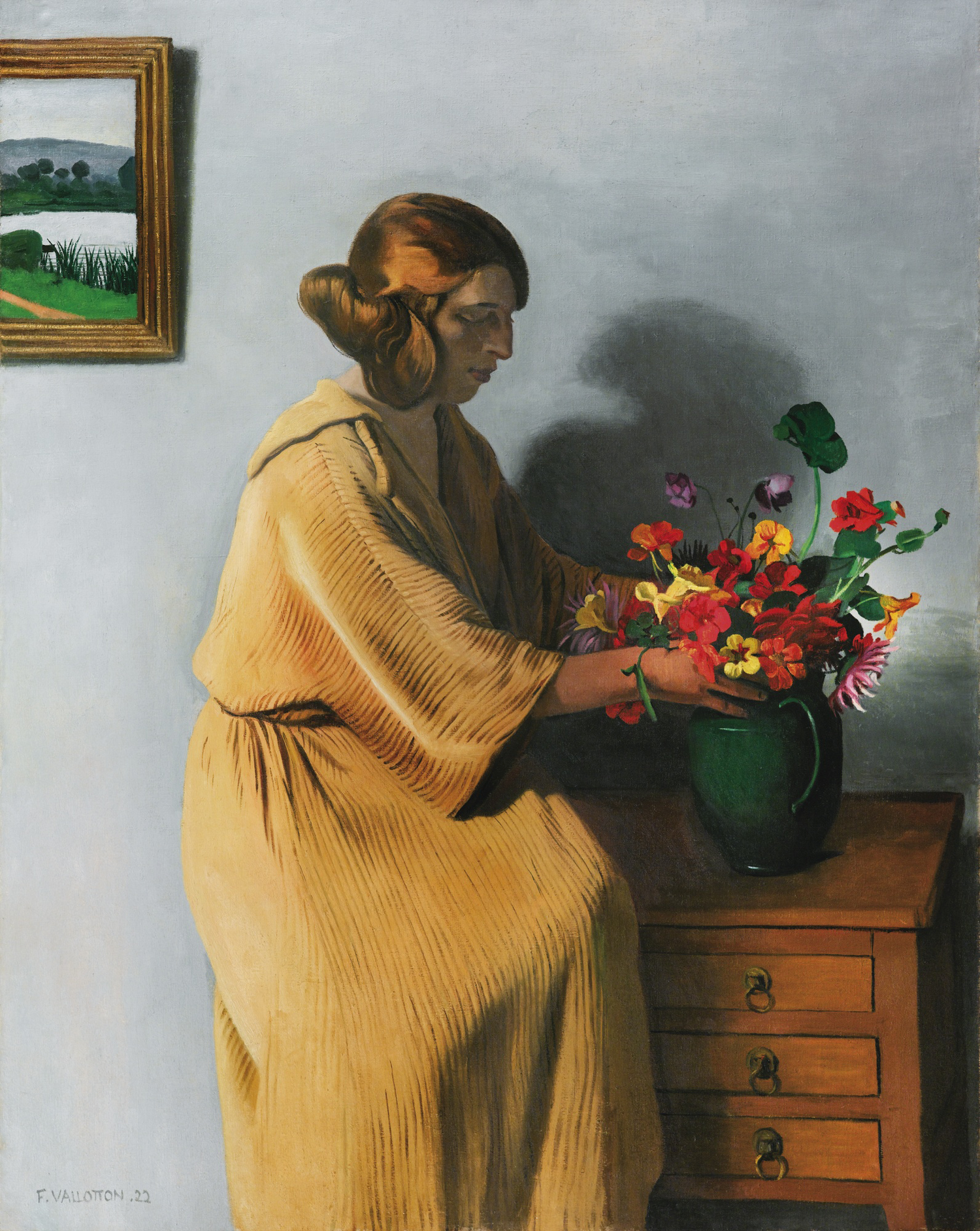 FELIX VALLOTTON-LE BOUQUET - Oil Painting Haven