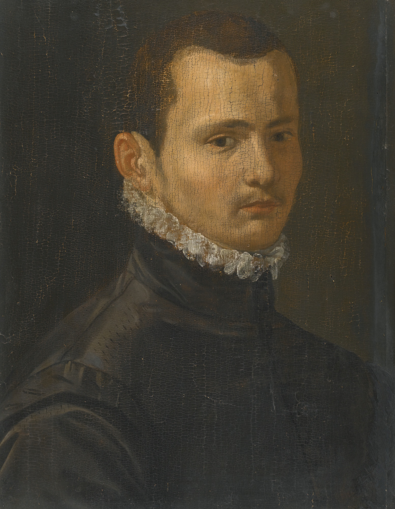 FLORENTINE SCHOOL-PORTRAIT OF A GENTLEMAN - Oil Painting Haven