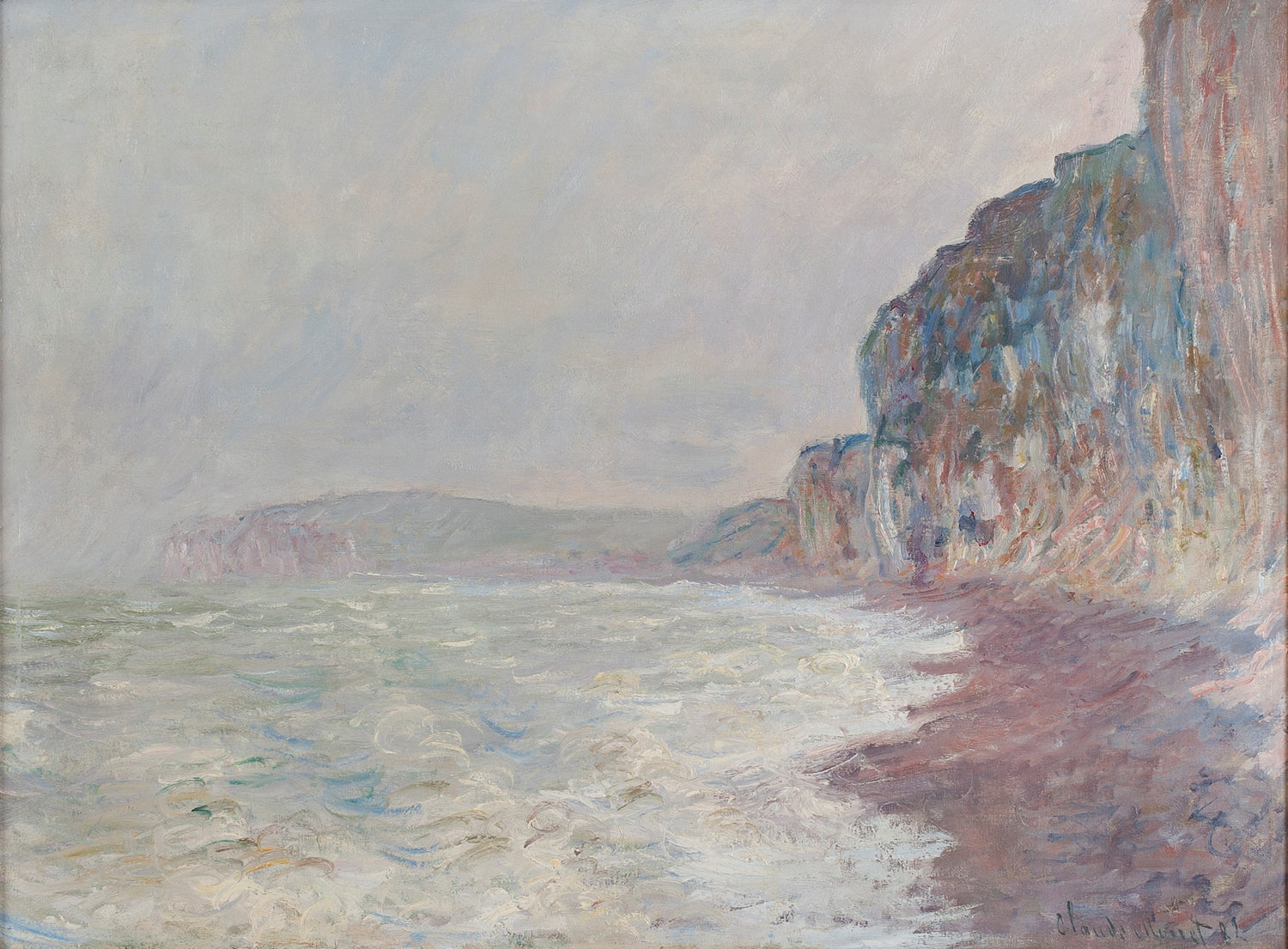 Falaises, temps gris, 1882-1886 - Oil Painting Haven