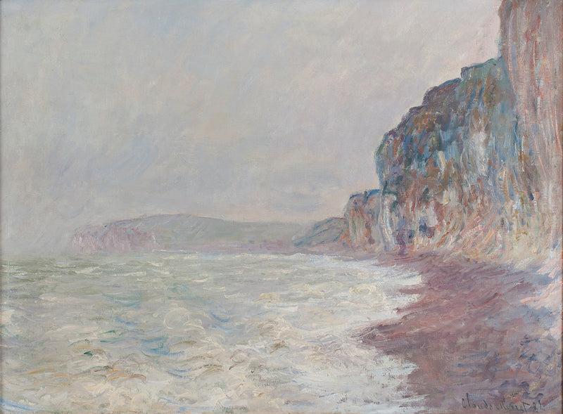 Falaises, temps gris, 1882-1886 - Oil Painting Haven Oil Painting Haven