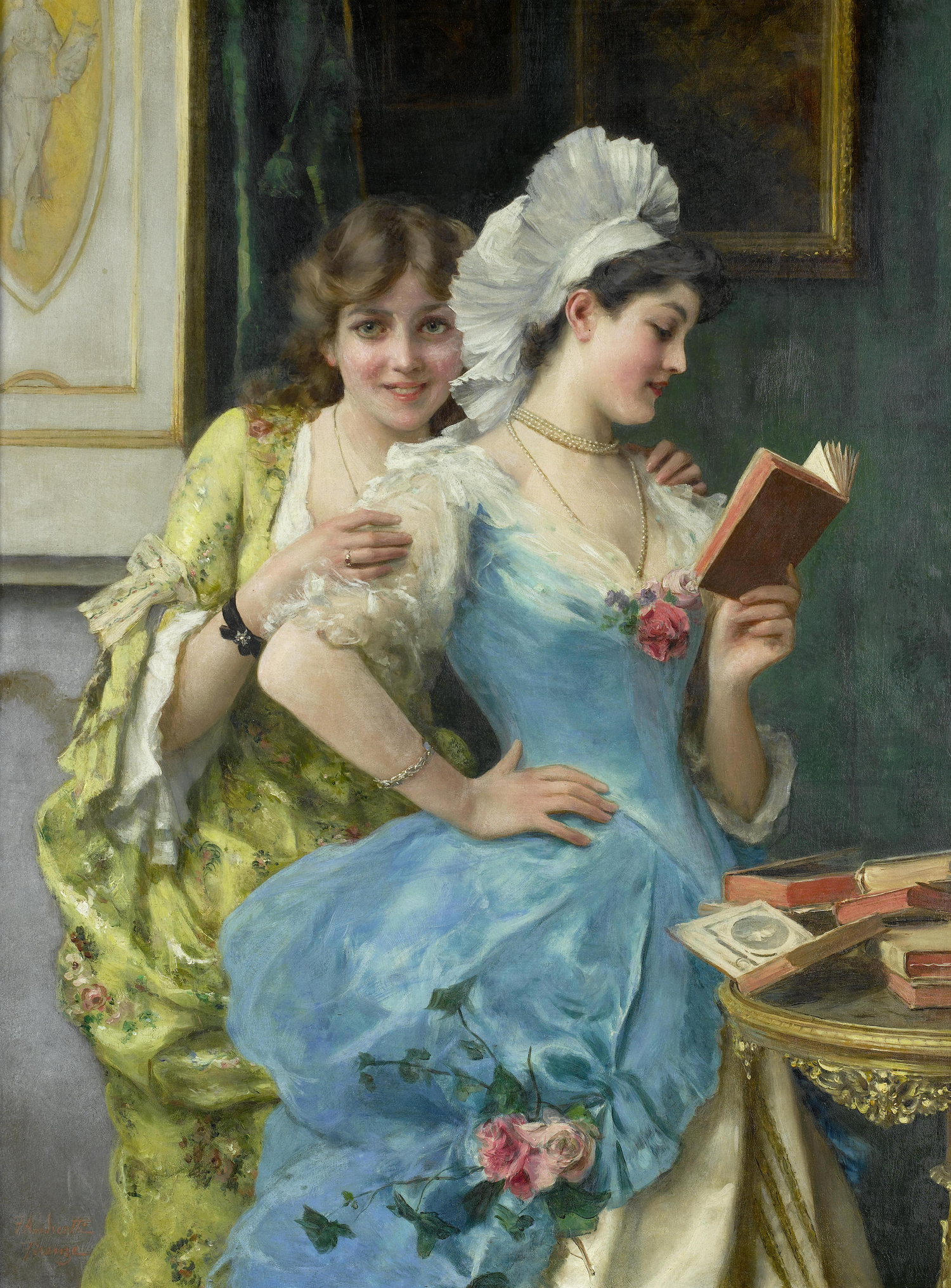 Federico Andreotti-The sisters - Oil Painting Haven