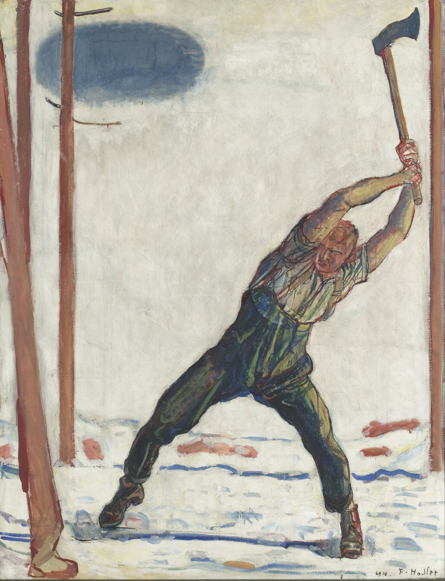 Fernidand_Hodler_-_The_Woodcutter - Oil Painting Haven