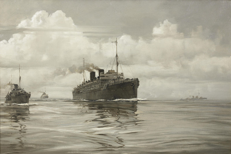 Fleet in Formation - Oil Painting Haven Oil Painting Haven