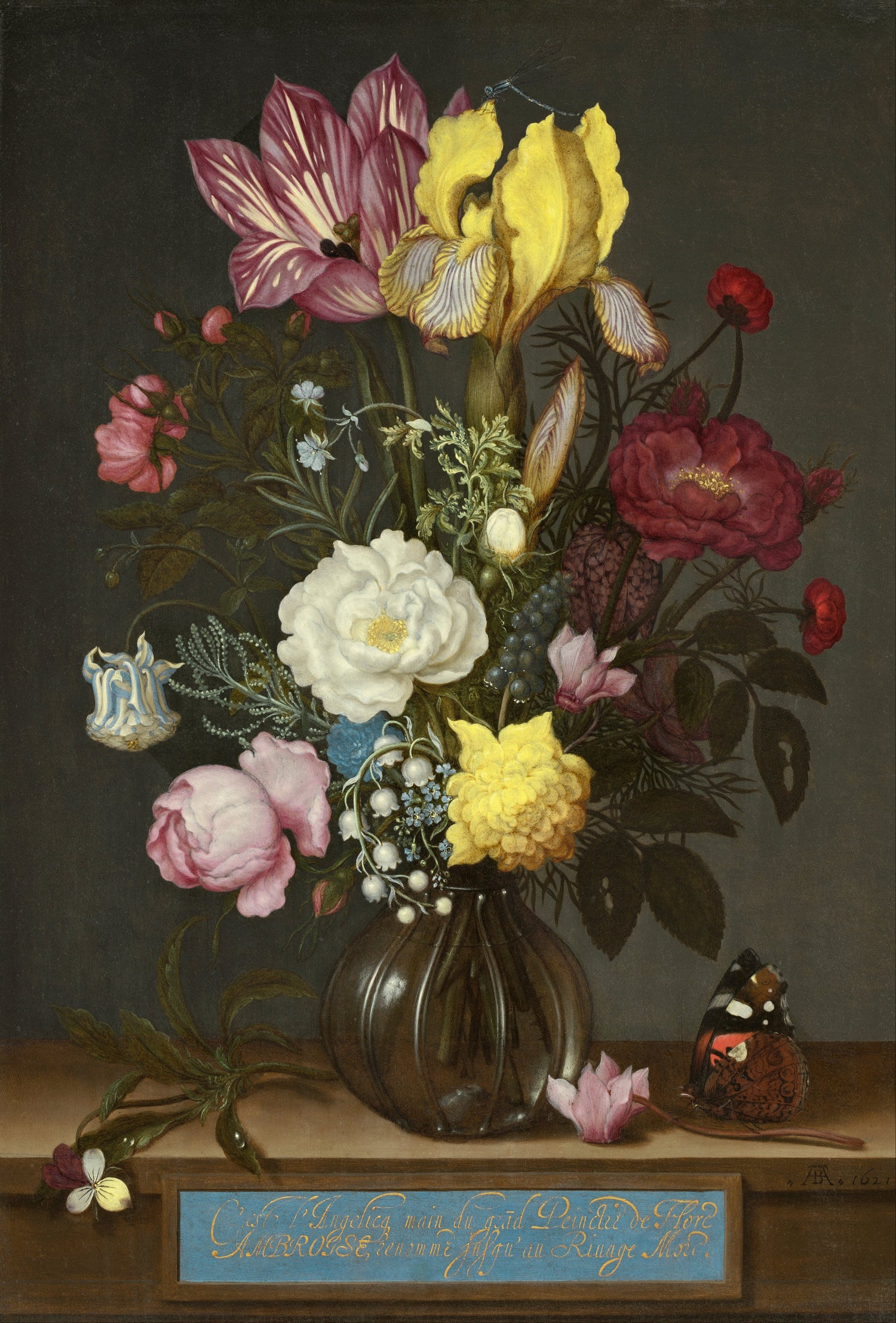 Flower in a Vase #00108 - Oil Painting Haven